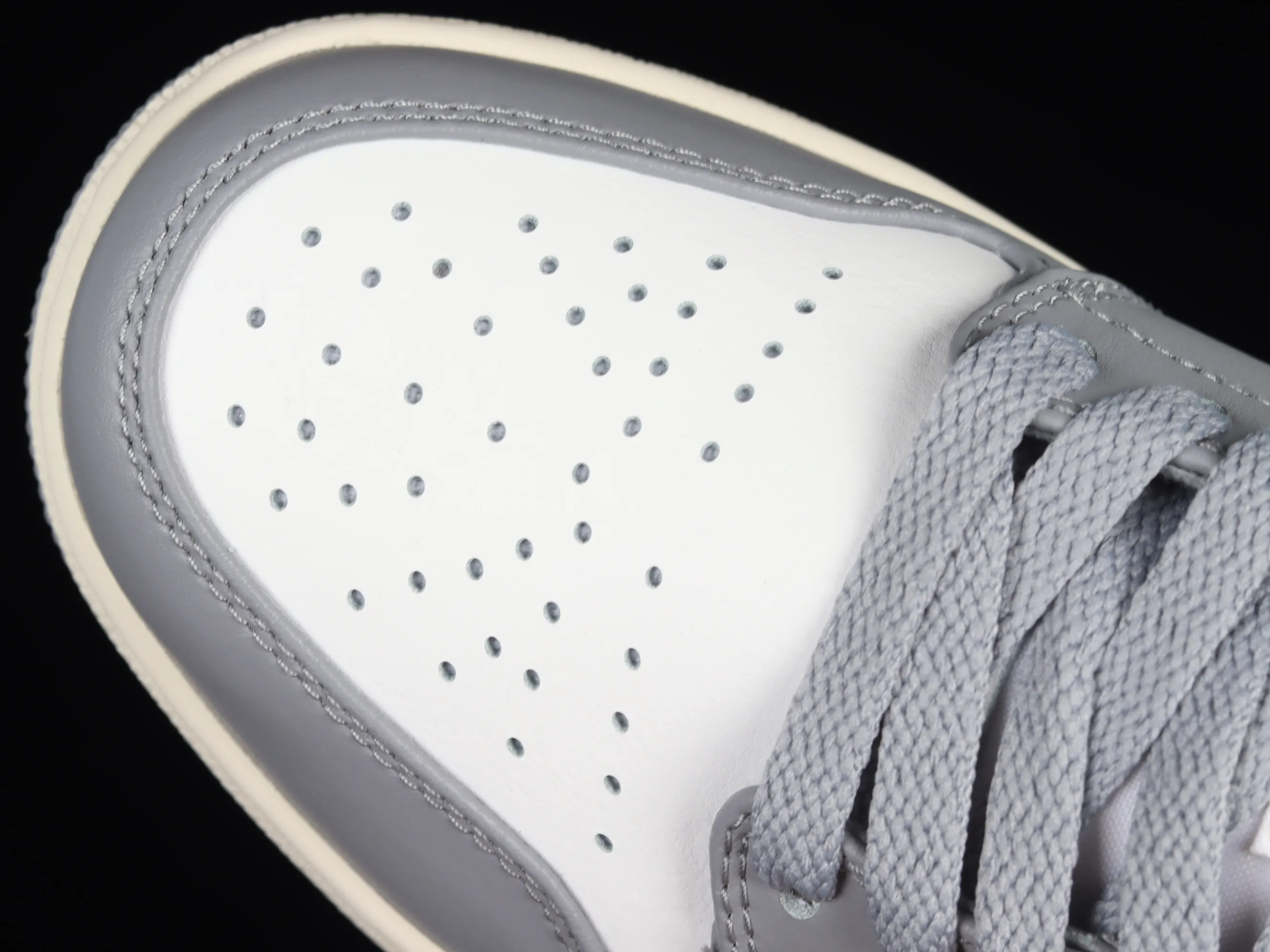All categories Air Jordan Jordan series basketball shoes Air Jordan 1 Low G version pure original Air Jordan 1 Low "Vintage Grey" AJ1 Joe 1 white gray low-top basketball shoes 553558-053